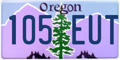 OR license plate 105EUT