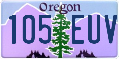 OR license plate 105EUV