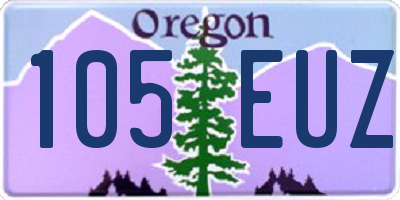 OR license plate 105EUZ