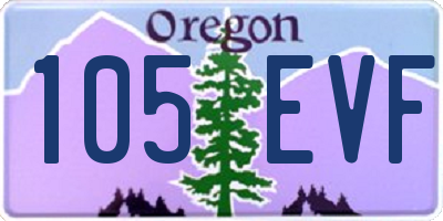 OR license plate 105EVF