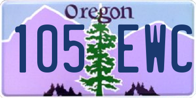 OR license plate 105EWC