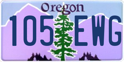 OR license plate 105EWG