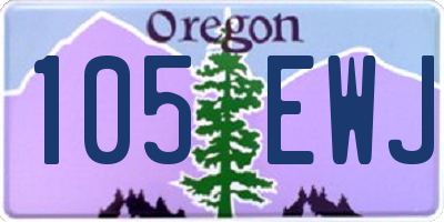 OR license plate 105EWJ