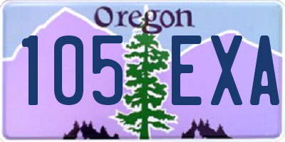 OR license plate 105EXA