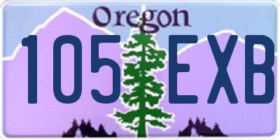OR license plate 105EXB