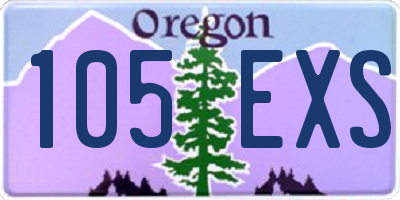 OR license plate 105EXS
