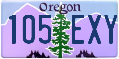 OR license plate 105EXY