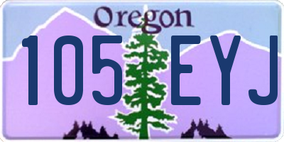 OR license plate 105EYJ