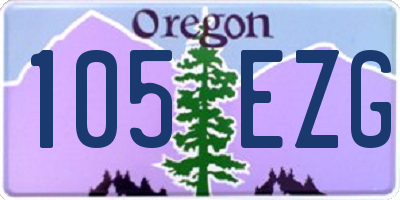 OR license plate 105EZG