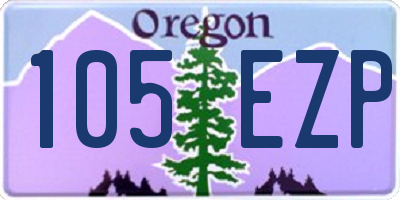 OR license plate 105EZP