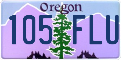 OR license plate 105FLU