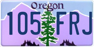 OR license plate 105FRJ