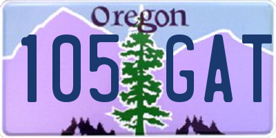 OR license plate 105GAT
