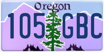 OR license plate 105GBC