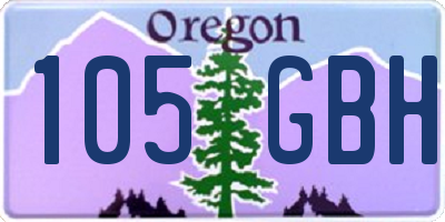 OR license plate 105GBH