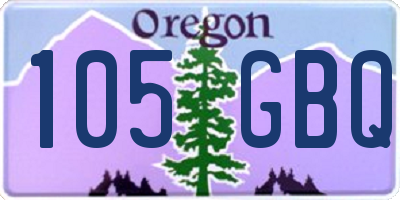 OR license plate 105GBQ