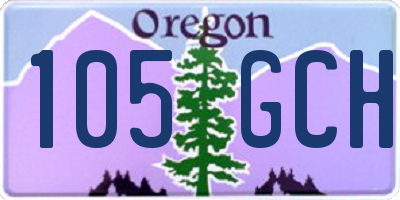 OR license plate 105GCH