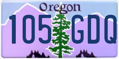 OR license plate 105GDQ