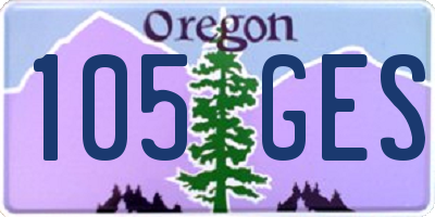 OR license plate 105GES