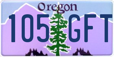 OR license plate 105GFT