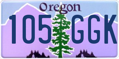 OR license plate 105GGK