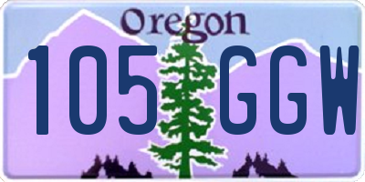 OR license plate 105GGW