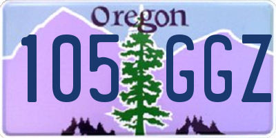 OR license plate 105GGZ