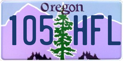 OR license plate 105HFL