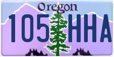 OR license plate 105HHA