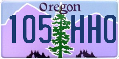 OR license plate 105HHO