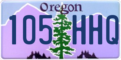 OR license plate 105HHQ