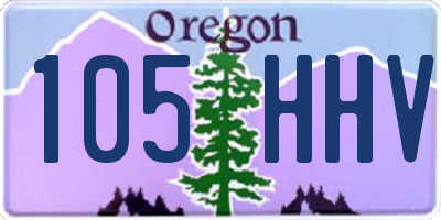 OR license plate 105HHV