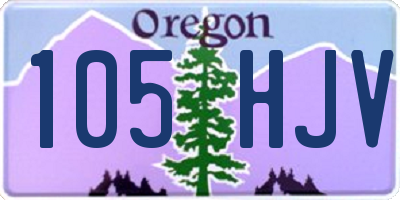 OR license plate 105HJV