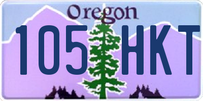 OR license plate 105HKT