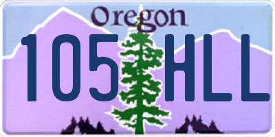OR license plate 105HLL