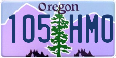 OR license plate 105HMO