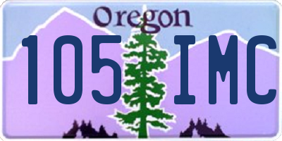 OR license plate 105IMC