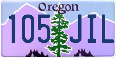 OR license plate 105JIL