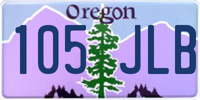 OR license plate 105JLB