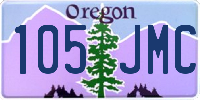 OR license plate 105JMC