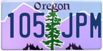 OR license plate 105JPM