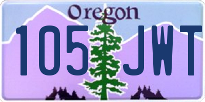 OR license plate 105JWT