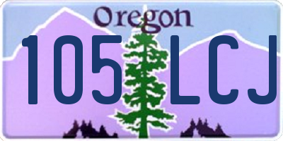 OR license plate 105LCJ