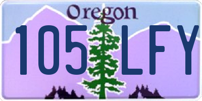 OR license plate 105LFY