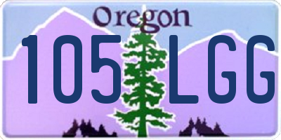 OR license plate 105LGG
