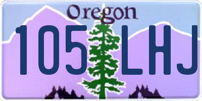 OR license plate 105LHJ