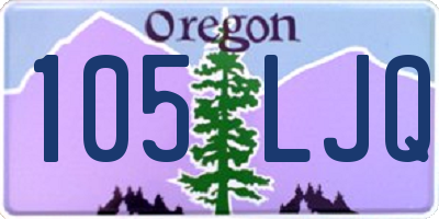 OR license plate 105LJQ
