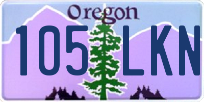 OR license plate 105LKN