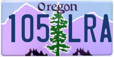 OR license plate 105LRA