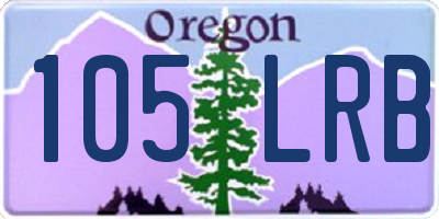 OR license plate 105LRB